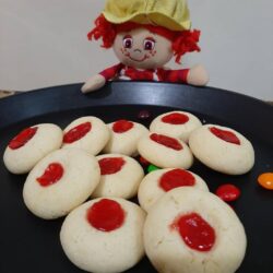jam topped cookies